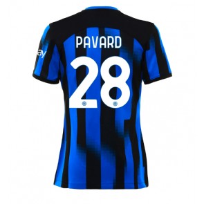 Inter Milan Benjamin Pavard #28 Domaci Dres za Ženska 2023-24 Kratak Rukavima